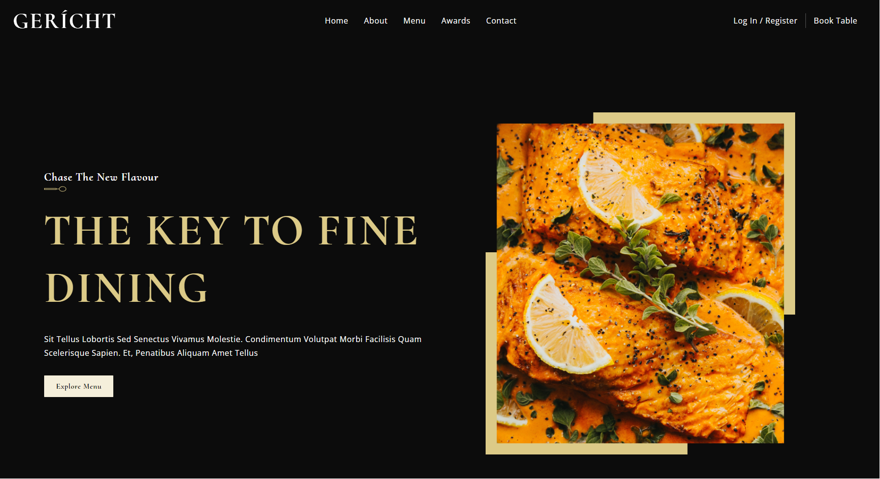 restaurant website project